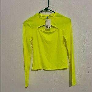 H&M Neon Green Top Size Small